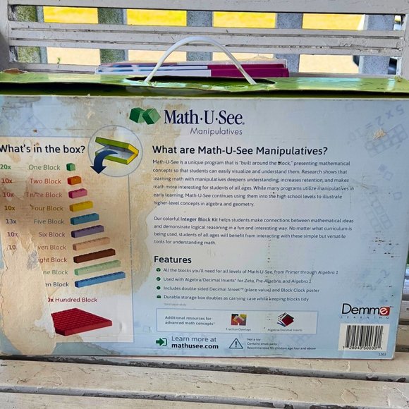 Math U See Integer Block Kit Manipulative Set with Gamma Multiplication Books - Picture 7 of 9